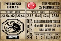 Prediksi Turkish Lottery Hari Ini 26 Desember 2021